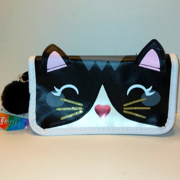 NWT Super Cute "Party Animals" Kitty Cat Clutch/cosmetic bag - Picture 9 of 12
